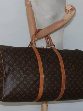 LOUIS VUITTON Monogram Keepall 60 Boston Bag M41422 LV Auth
